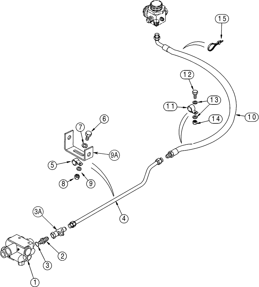Схема запчастей Case 821C - (07-08) - HYDRAULICS BRAKE, MAIN (07) - BRAKES