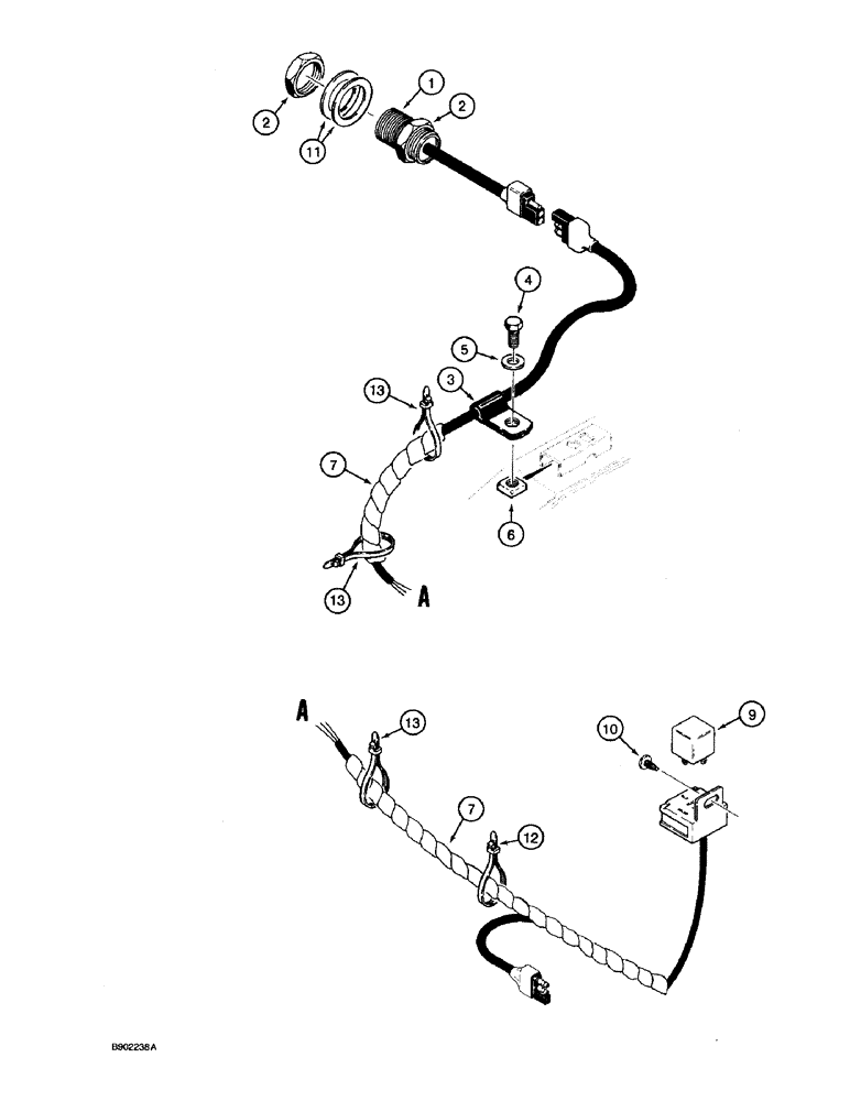 Схема запчастей Case 590 - (9-010) - LOADER RETURN-TO-DIG CONTROL (09) - CHASSIS/ATTACHMENTS