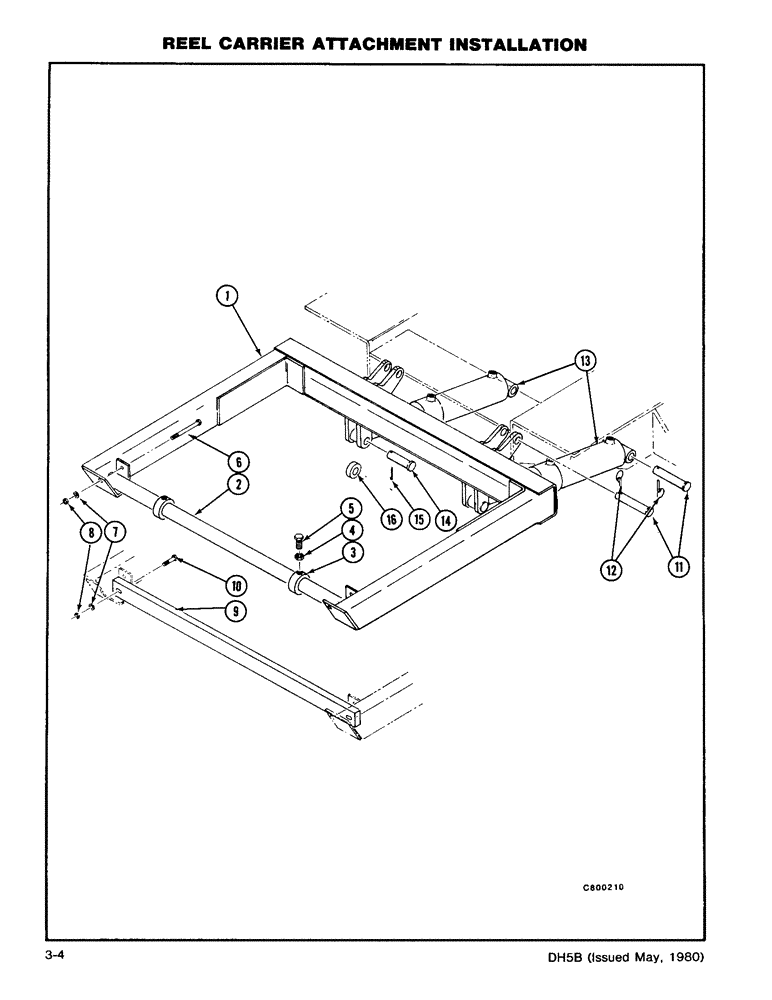 Схема запчастей Case DH5 - (3-04) - REEL CARRIER ATTACHMENT INSTALLATION (89) - TOOLS