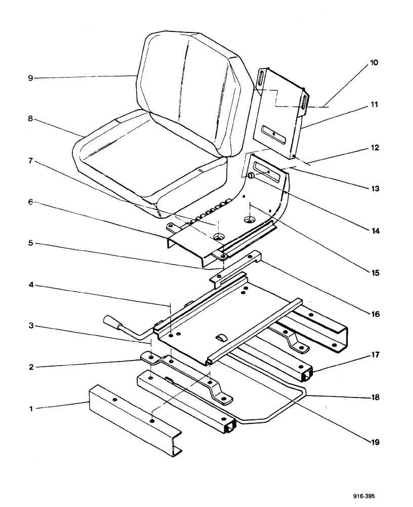 Схема запчастей Case 580F - (328) - SEATS, AXIAL AND SIDESHIFT BACKHOE (90) - PLATFORM, CAB, BODYWORK AND DECALS