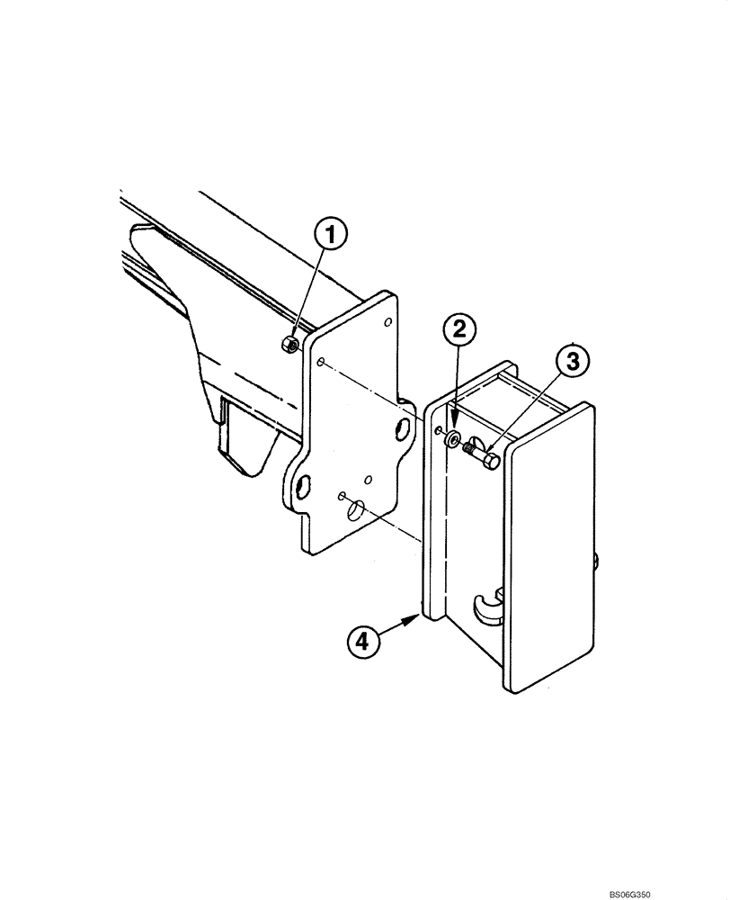 Схема запчастей Case 865 - (09.26[00]) - PUSH PLATE (09) - CHASSIS