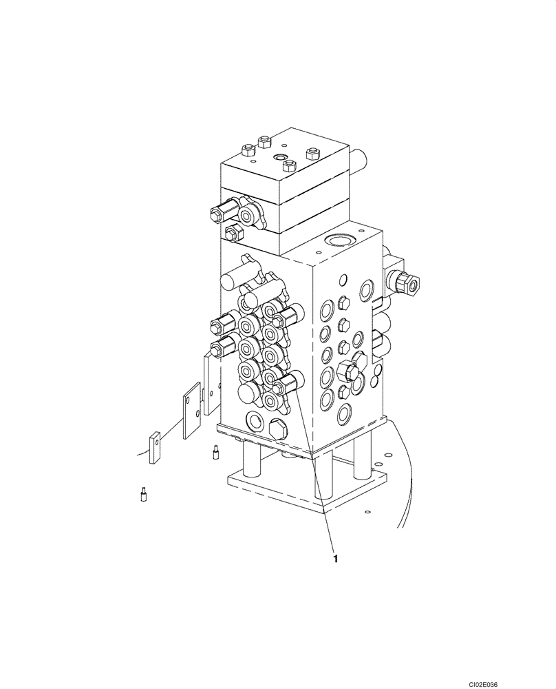 Схема запчастей Case CX135SR - (08-074) - CONTROL VALVE - VALVE, PORT RELIEF (08) - HYDRAULICS