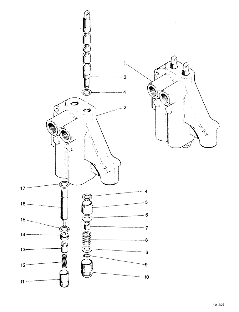 Схема запчастей Case 580F - (246) - AXIAL BACKHOE, STABILIZER VALVE (35) - HYDRAULIC SYSTEMS