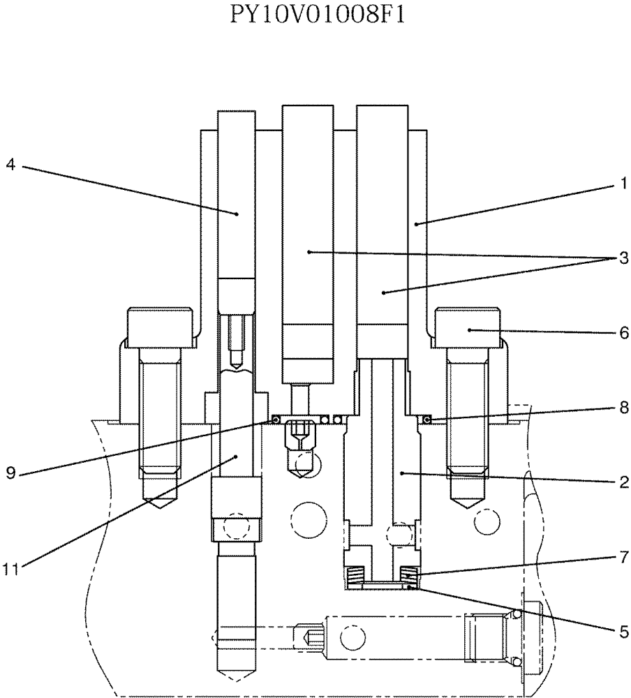 Схема запчастей Case CX50B - (07-034) - PISTON ASSY P/N PY10V01008F1 (35) - HYDRAULIC SYSTEMS