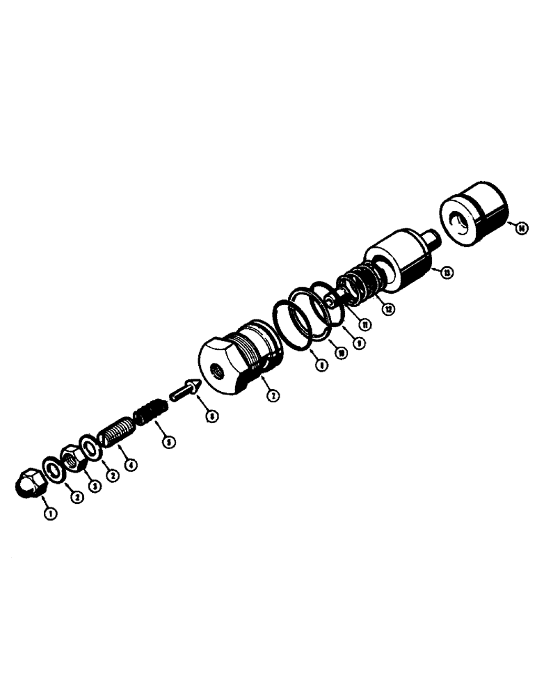 Схема запчастей Case W10E - (260) - MAIN RELIEF VALVE, CHECK VALVE (08) - HYDRAULICS