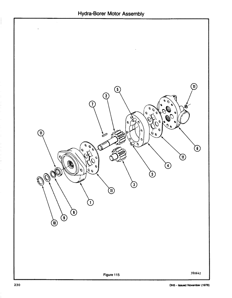 Схема запчастей Case DH5 - (230) - HYDRA-BORER MOTOR ASSEMBLY (89) - TOOLS