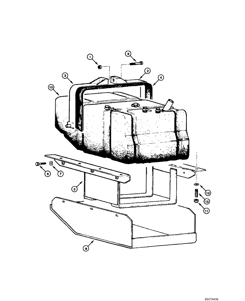 Схема запчастей Case 845 DHP - (03.03[00]) - FUEL RESERVIOR (03) - FUEL SYSTEM
