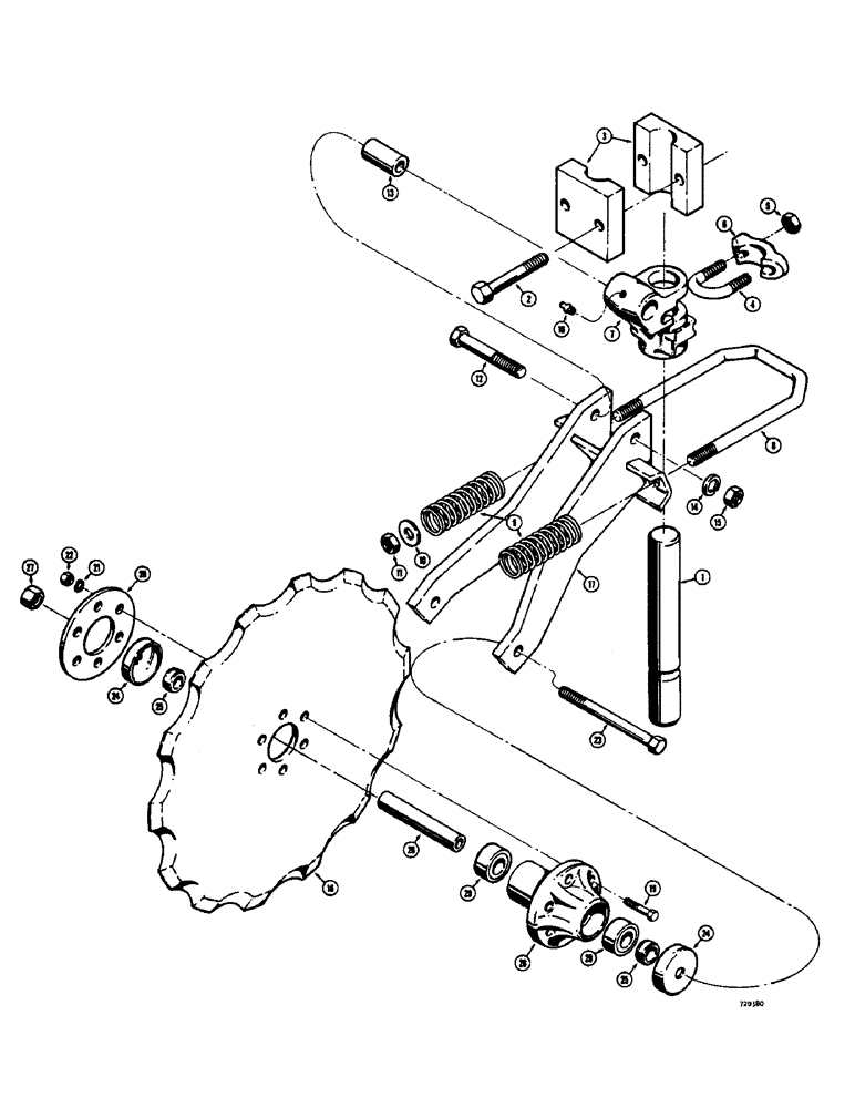 Схема запчастей Case 475 - (144) - COULTER-ROLLING (89) - TOOLS