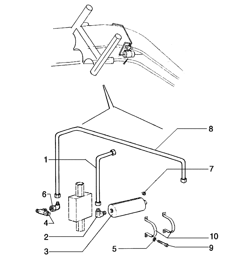 Схема запчастей Case 885B AWD - (08-26[01]) - MOLDBOARD SHIFT HYDRAULIC ACCUMULATOR (08) - HYDRAULICS