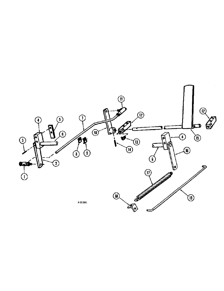 Схема запчастей Case W9E - (102) - THROTTLE CONTROL LINKAGE, DIESEL ENGINE (02) - ENGINE