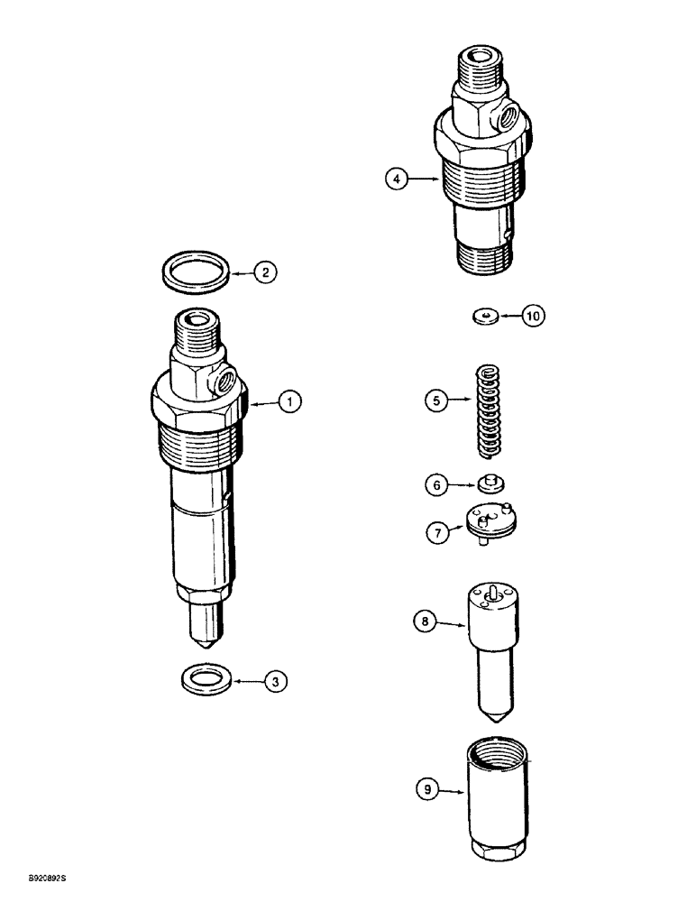 Схема запчастей Case 860 - (3-14) - FUEL INJECTION NOZZLE - 4T-390 EMISSIONS CERTIFIED ENGINE (03) - FUEL SYSTEM