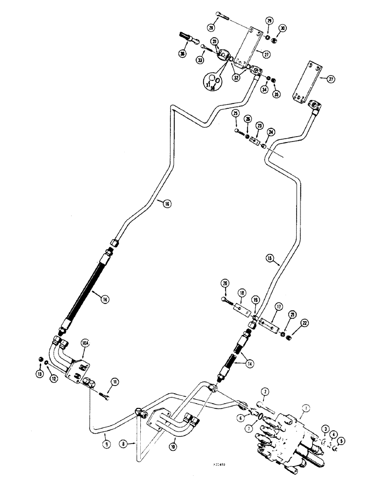 Схема запчастей Case W7E - (210) - DROTT 4-IN-1 BUCKET HYDRAULICS (08) - HYDRAULICS