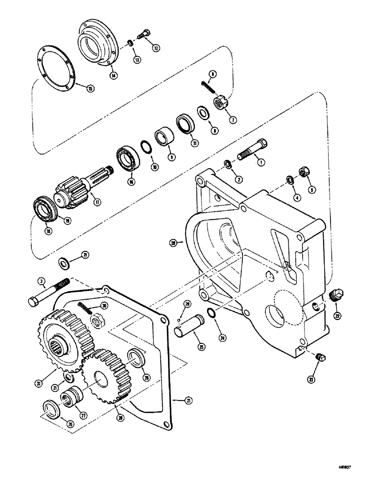 Схема запчастей Case 300 - (160) - WINCH ADAPTER PARTS (EARLY PRODUCTION), GEARMATIC WINCH (18) - ATTACHMENT ACCESSORIES