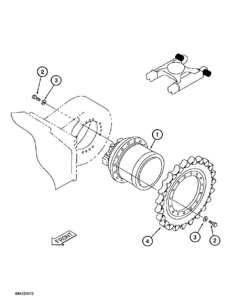 Схема запчастей Case 9010B - (6-002) - TRACK DRVE ASSY,STD MODLS PRIOR TO PIN DAC0101222,STD MODLS PIN DAC0101222 & AFT,ALL SPECL APPL MODL (06) - POWER TRAIN