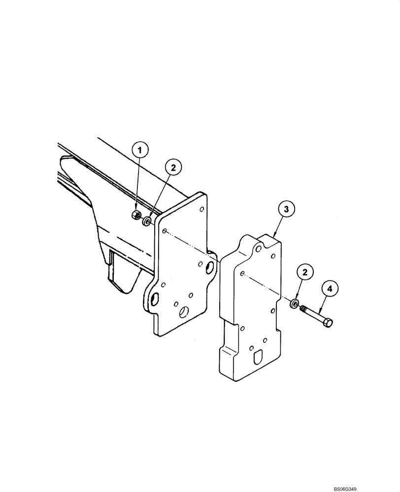 Схема запчастей Case 865 - (09.26A[00]) - FRONT COUNTERWEIGHT (09) - CHASSIS