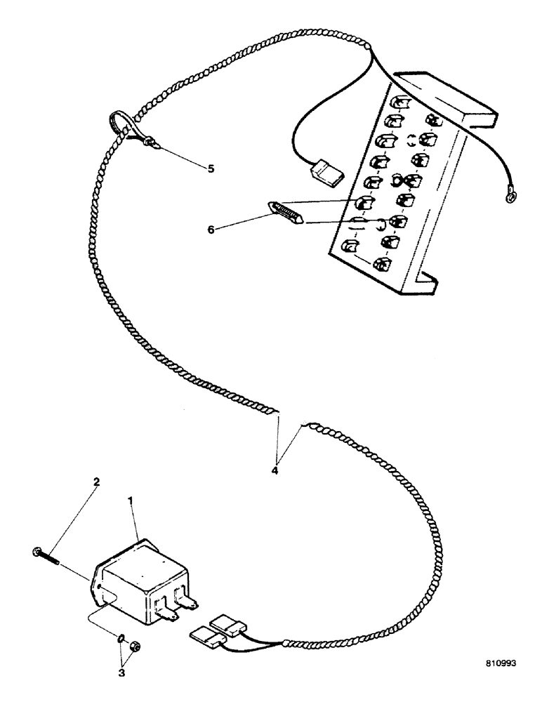 Схема запчастей Case 580G - (074) - ELECTRIC HOURMETER CIRCUIT (04) - ELECTRICAL SYSTEMS