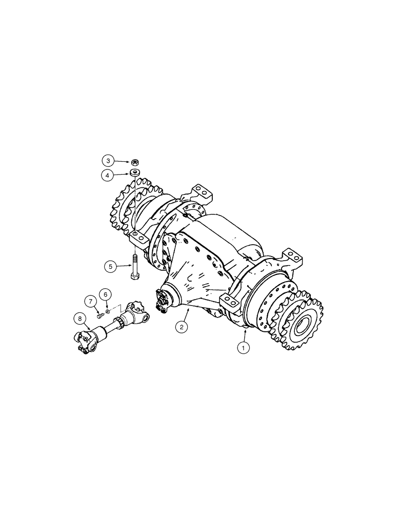 Схема запчастей Case 865 AWD - (06-56[01]) - REAR AXLE GRAZIANO - ASSEMBLY (06) - POWER TRAIN