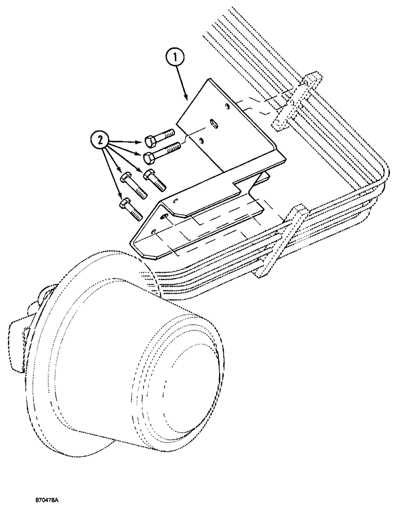 Схема запчастей Case 1088 - (5-08) - TRACK FRAME TUBING GUARDS, P.I.N. FROM 19801 AND AFTER (11) - TRACKS/STEERING