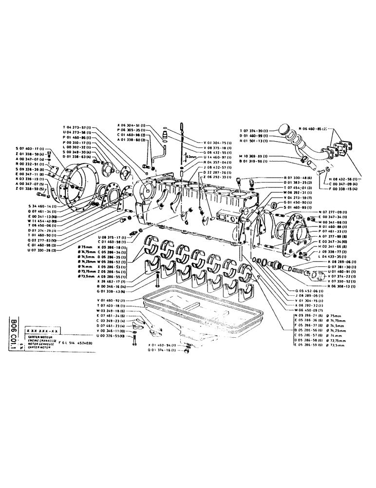 Схема запчастей Case GC120 - (021) - ENGINE CRANKCASE 