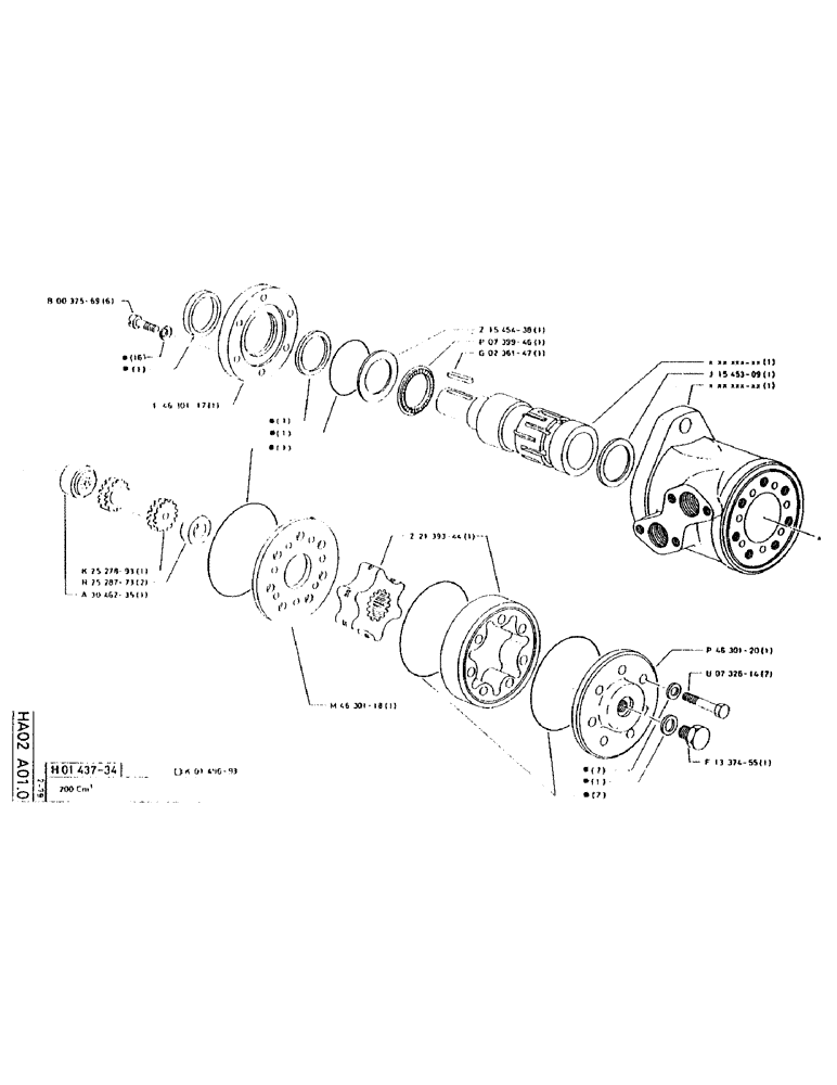 Схема запчастей Case LC80M - (166) - No Description Provided 