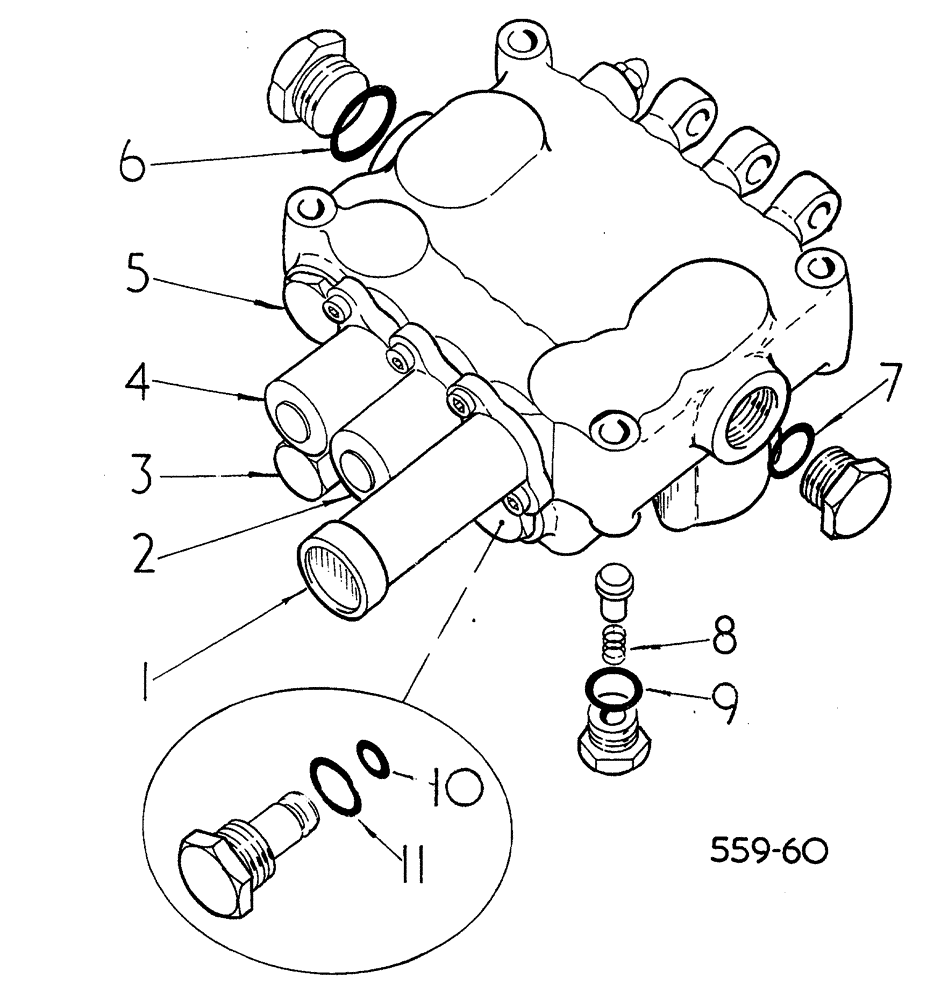 Схема запчастей Case 3400 - (089) - CONTROL VALVE ASSEMBLY (35) - HYDRAULIC SYSTEMS