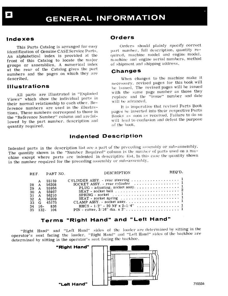 Схема запчастей Case 1530 - (002) - GENERAL INFORMATION (00) - PICTORIAL INDEX