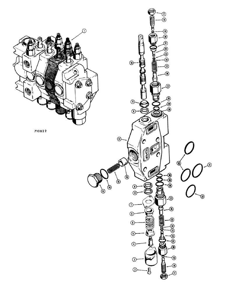Схема запчастей Case 35 - (304) - D54599 BACKHOE CROWD SECTION 