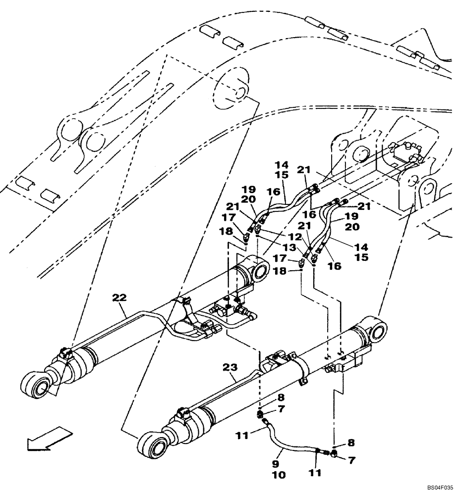 Схема запчастей Case CX160 - (08-11) - HYDRAULICS - BOOM CYLINDER, MODELS WITH LOAD HOLD (08) - HYDRAULICS
