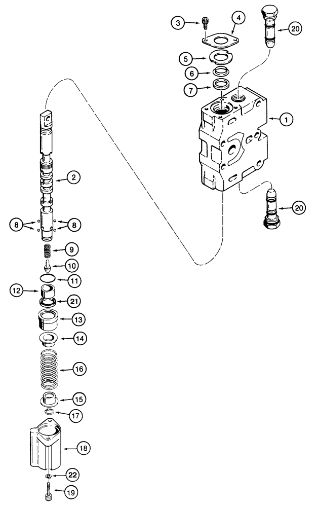 Схема запчастей Case 850E - (8-108) - LIFT SECTION (08) - HYDRAULICS