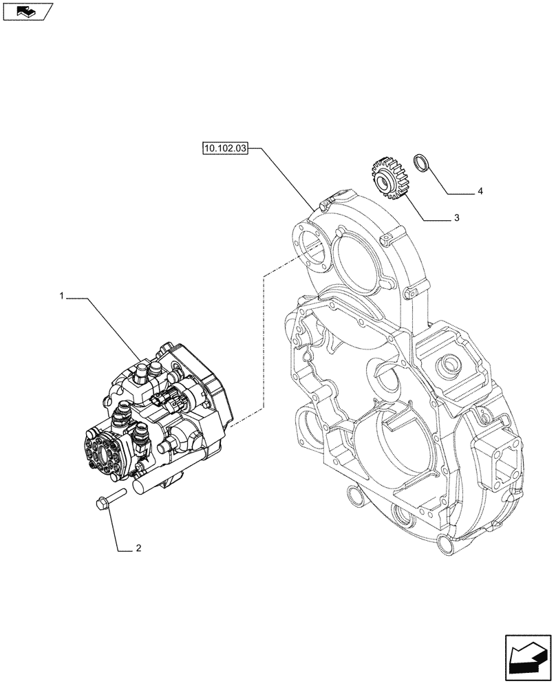 Схема запчастей Case F2CFE614C A003 - (10.247.01) - INJECTION PUMP (5801386397) (10) - ENGINE