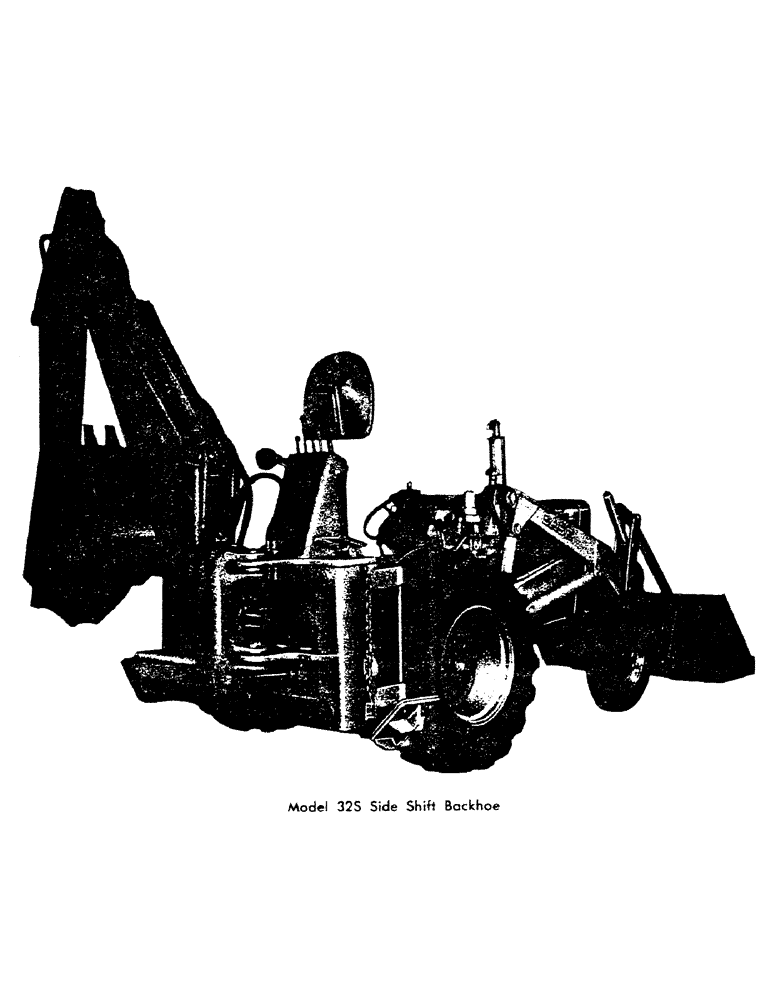 Схема запчастей Case 32S - (001A) - MODEL 32S SIDE SHIFT BACKHOE 