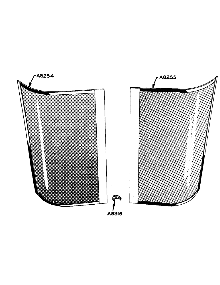 Схема запчастей Case 425 - (071) - RADIATOR SCREEEN (10) - ENGINE