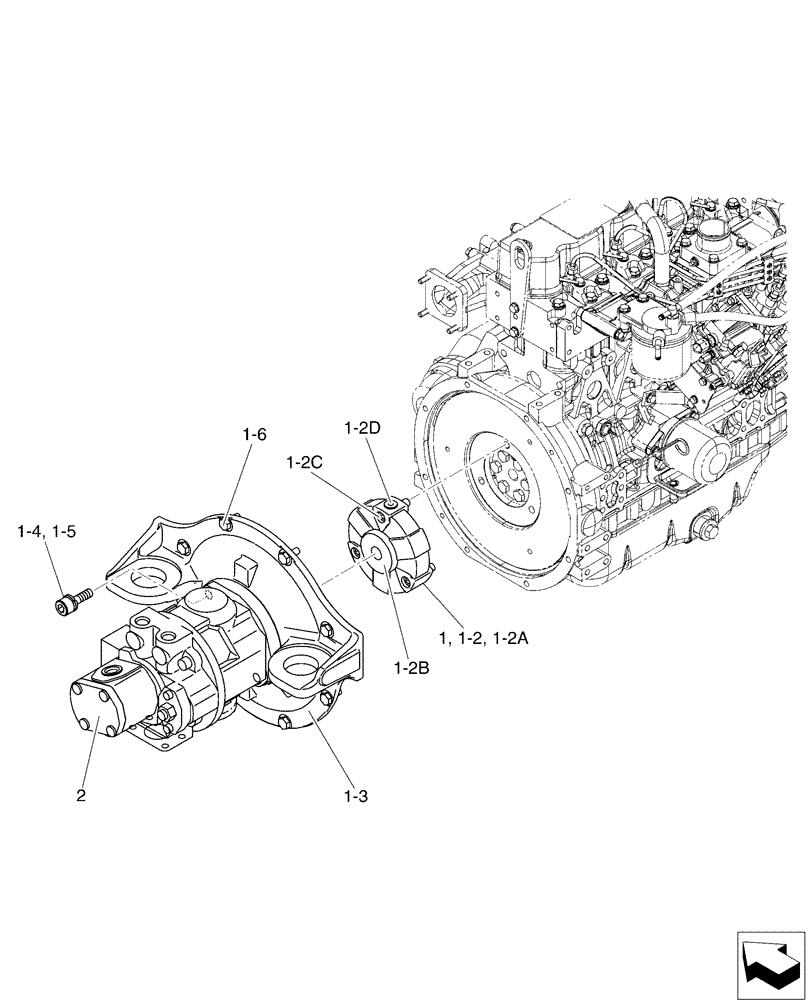 Схема запчастей Case CX50B - (01-021[01]) - POWER TAKE-OFF ASSY, COOLER (35) - HYDRAULIC SYSTEMS