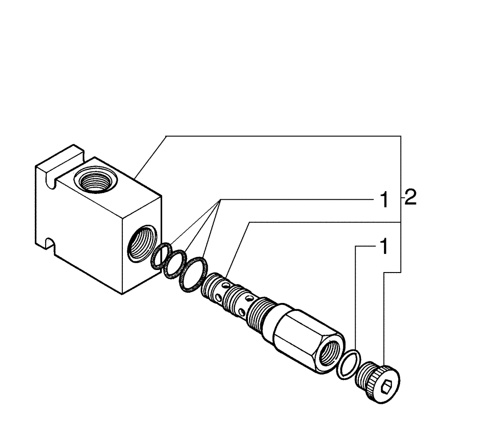 Схема запчастей Case 865B AWD - (08-42[01]) - SOLENOID VALVE (08) - HYDRAULICS