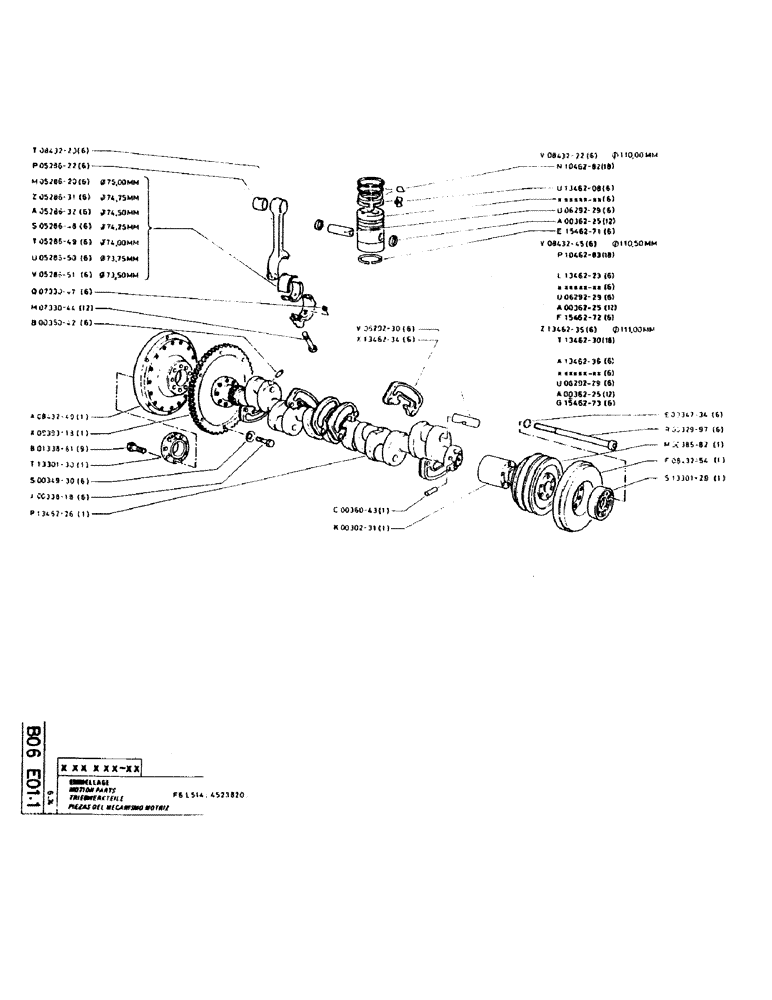 Схема запчастей Case GCK120 - (023) - MOTION PARTS 