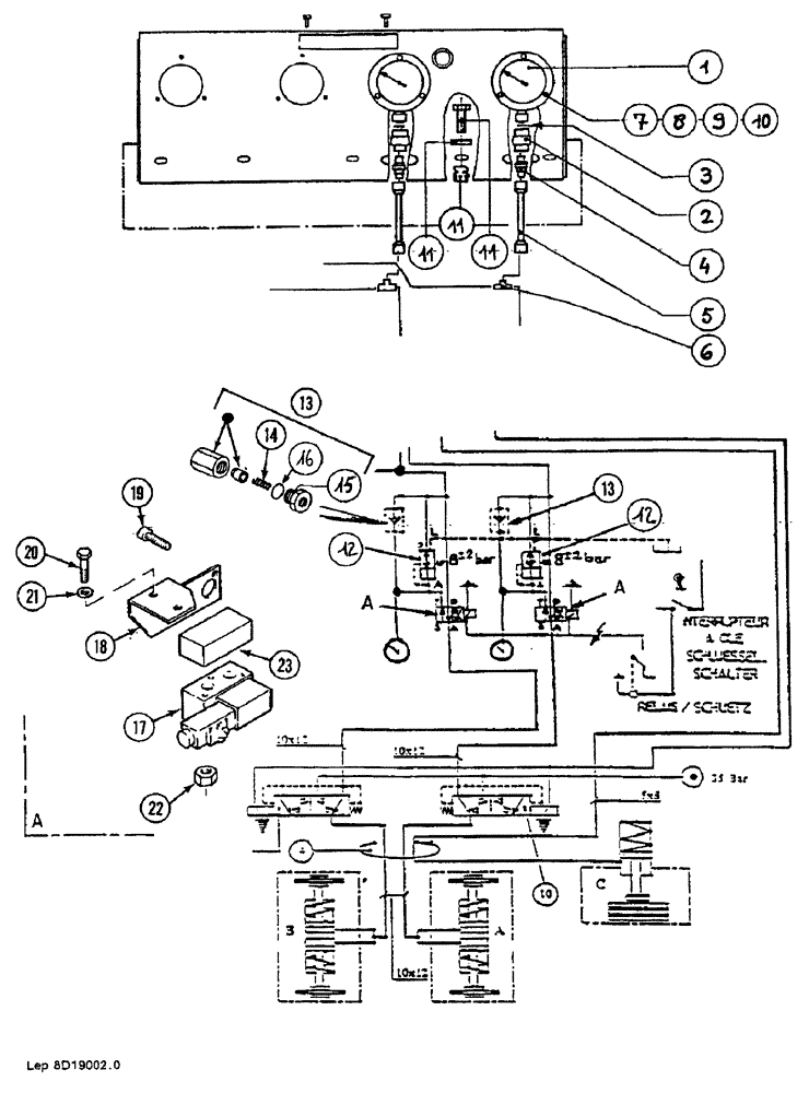 Схема запчастей Case 688B - (24) - BRAKE PRESSURE LIMITER (07) - HYDRAULIC SYSTEM