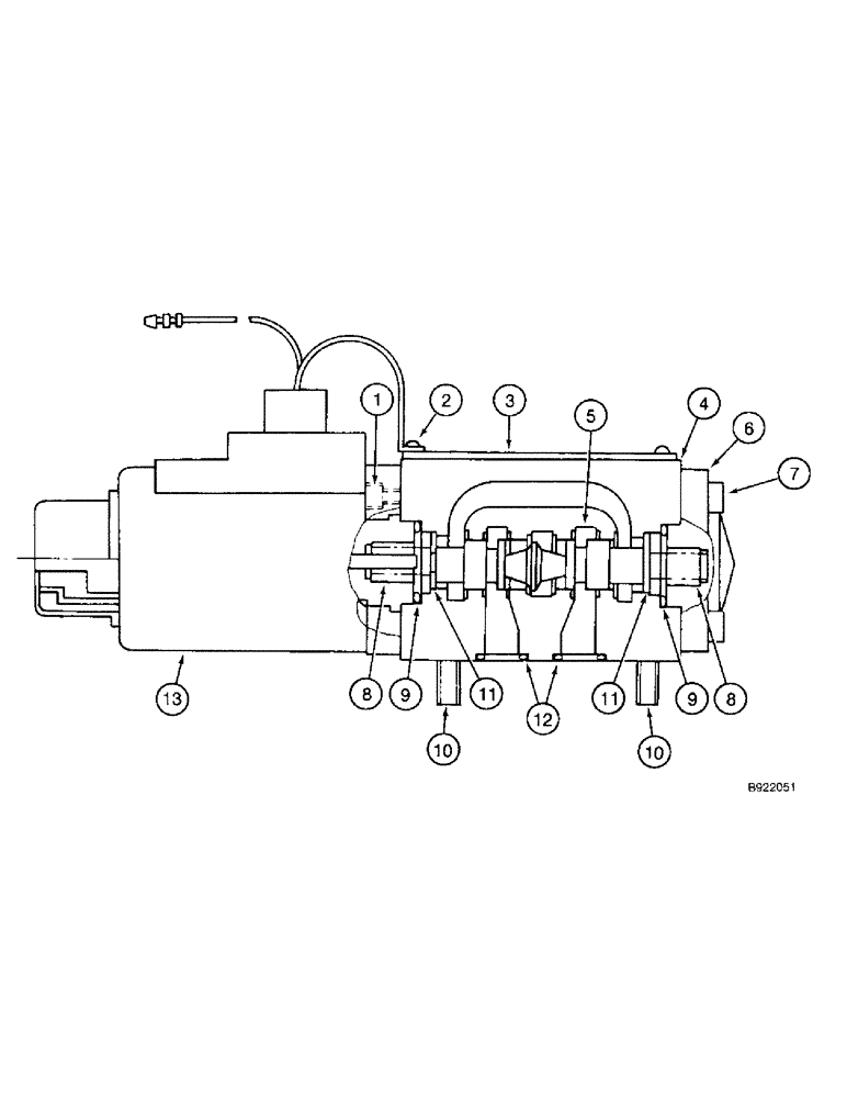 Схема запчастей Case 9030 - (8-40) - 153470A1 SOLENOID VALVE (08) - HYDRAULICS