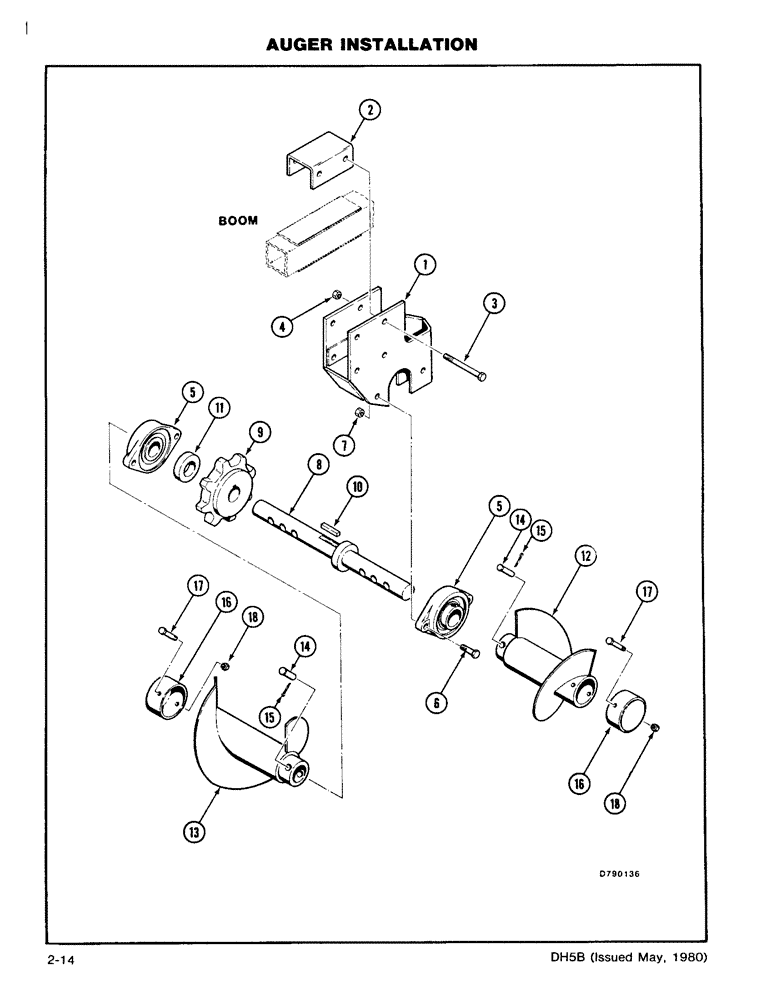 Схема запчастей Case DH5 - (2-14) - AUGER INSTALLATION (89) - TOOLS