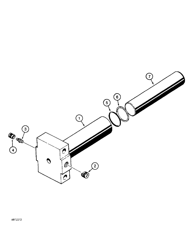 Схема запчастей Case 860 - (9-064) - TRENCHER ROCK BOOM CHAIN ADJUSTER ASSEMBLY - H672751 (09) - CHASSIS/ATTACHMENTS