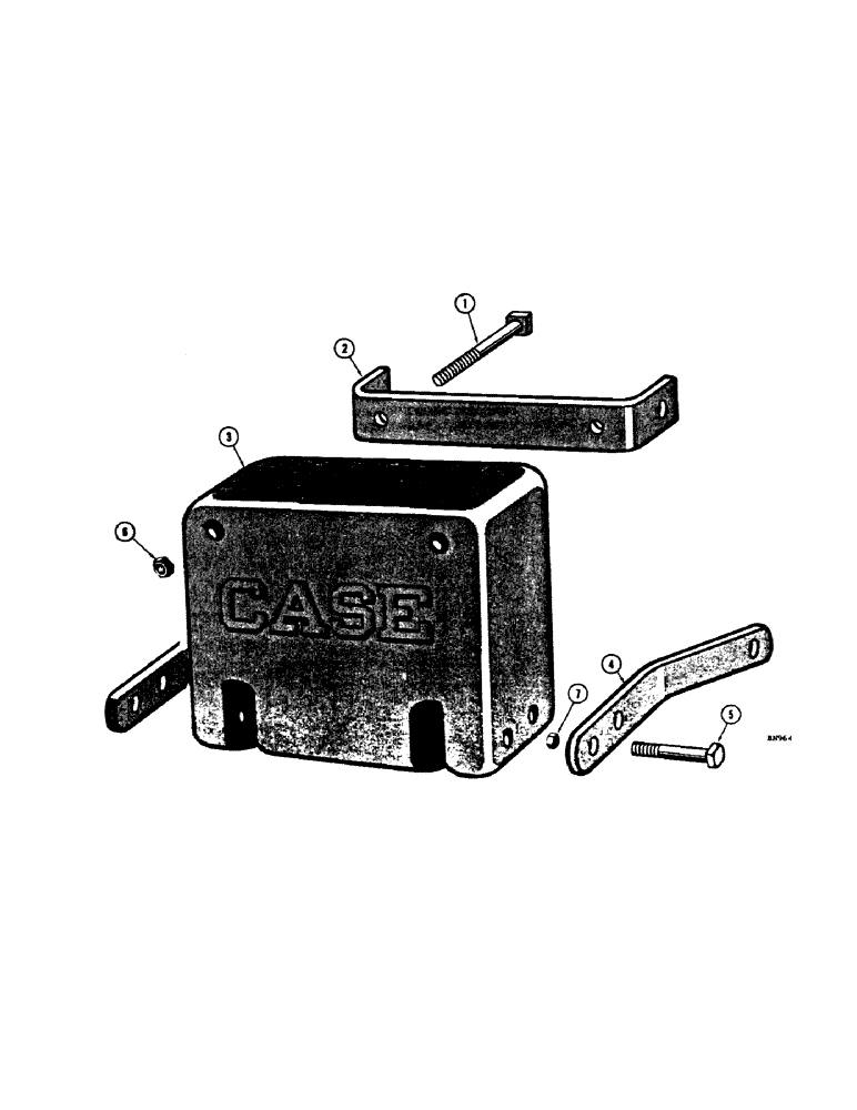 Схема запчастей Case 32 - (14[1]) - COUNTERWEIGHT 