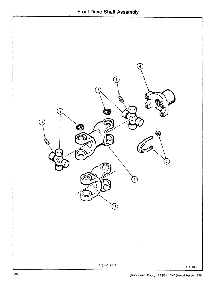 Схема запчастей Case DH7 - (1-62) - FRONT DRIVE SHAFT ASSEMBLY (25) - FRONT AXLE SYSTEM