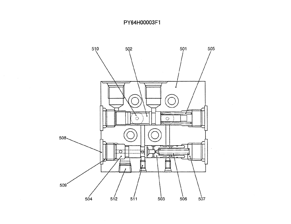 Схема запчастей Case CX50B - (07-021) - VALVE ASSY, REDUCTION (PY64H00003F1) ELECTRICAL AND HYDRAULIC COMPONENTS
