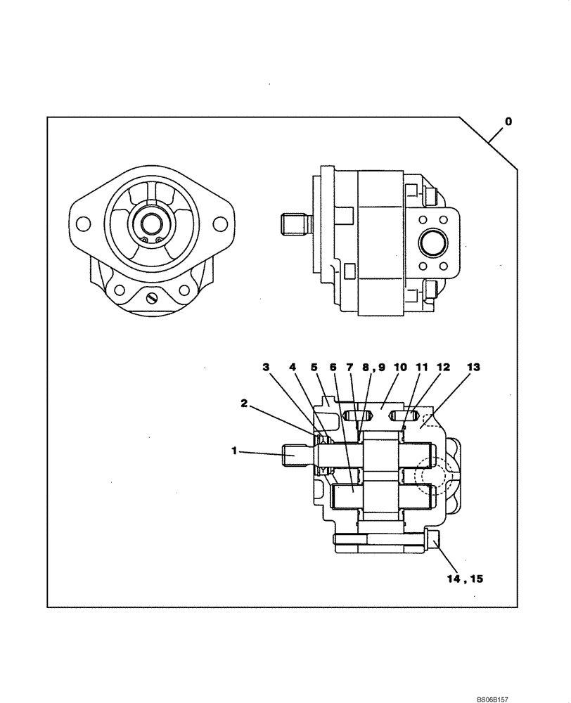 Схема запчастей Case CX700 - (02-005-02[01]) - HYDRAULIC PUMP - COOLER (02) - ENGINE