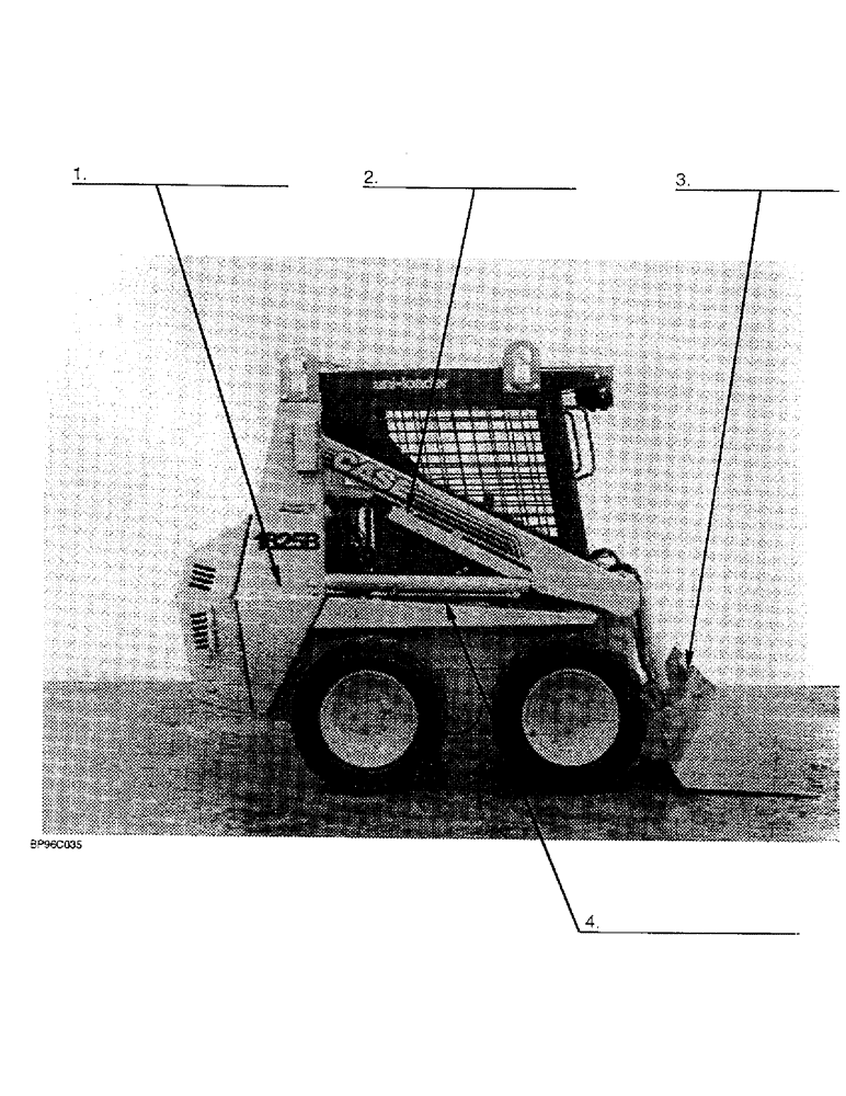 Схема запчастей Case 1825B - (00-B) - LOCATION OF SERIAL AND PRODUCT IDENTIFICATION NUMBERS (00) - PICTORIAL INDEX