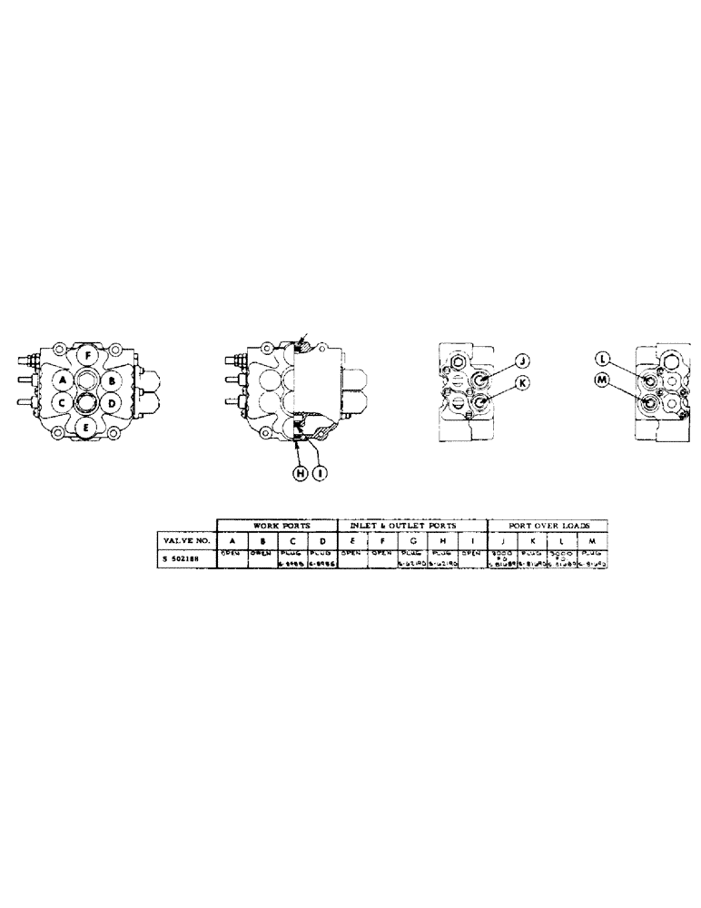 Схема запчастей Case 50 - (H07A) - VALVE BANK ARRANGEMENT (CONTD) (35) - HYDRAULIC SYSTEMS