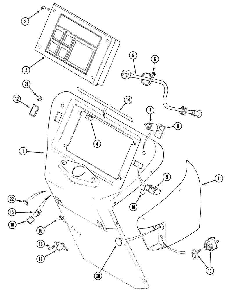 Схема запчастей Case 380B - (4-08) - INSTRUMENTS AND SWITCHES (03) - FUEL SYSTEM