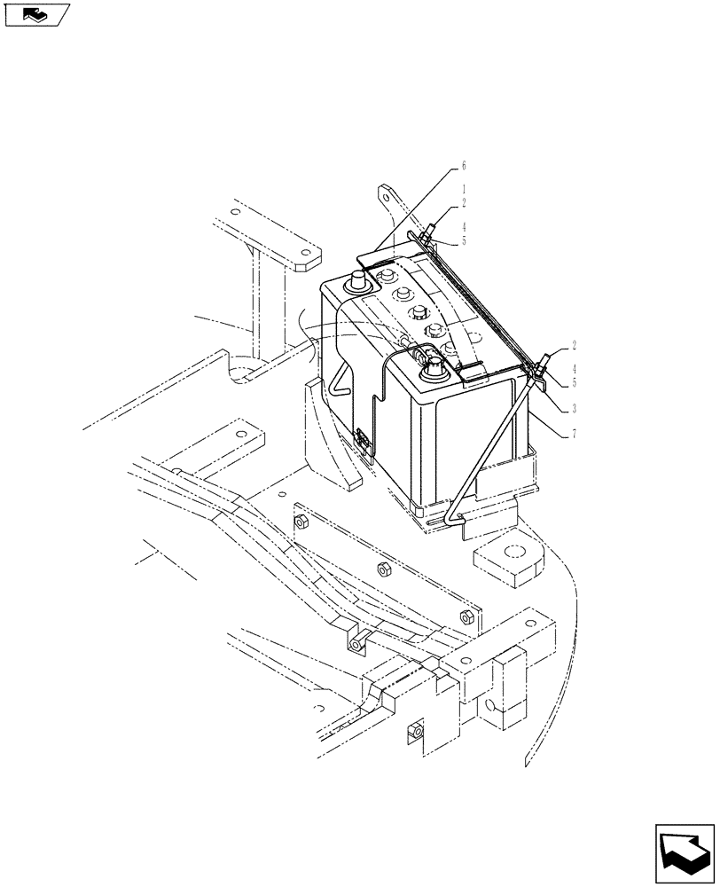 Схема запчастей Case CX55BMSR - (01-079[00]) - BATTERY ASSY (55) - ELECTRICAL SYSTEMS
