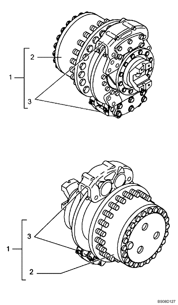 Схема запчастей Case 335B - (30A00010058[001]) - SECTION INDEX, FRONT WHEEL HUB (89500423513) (11) - AXLES/WHEELS