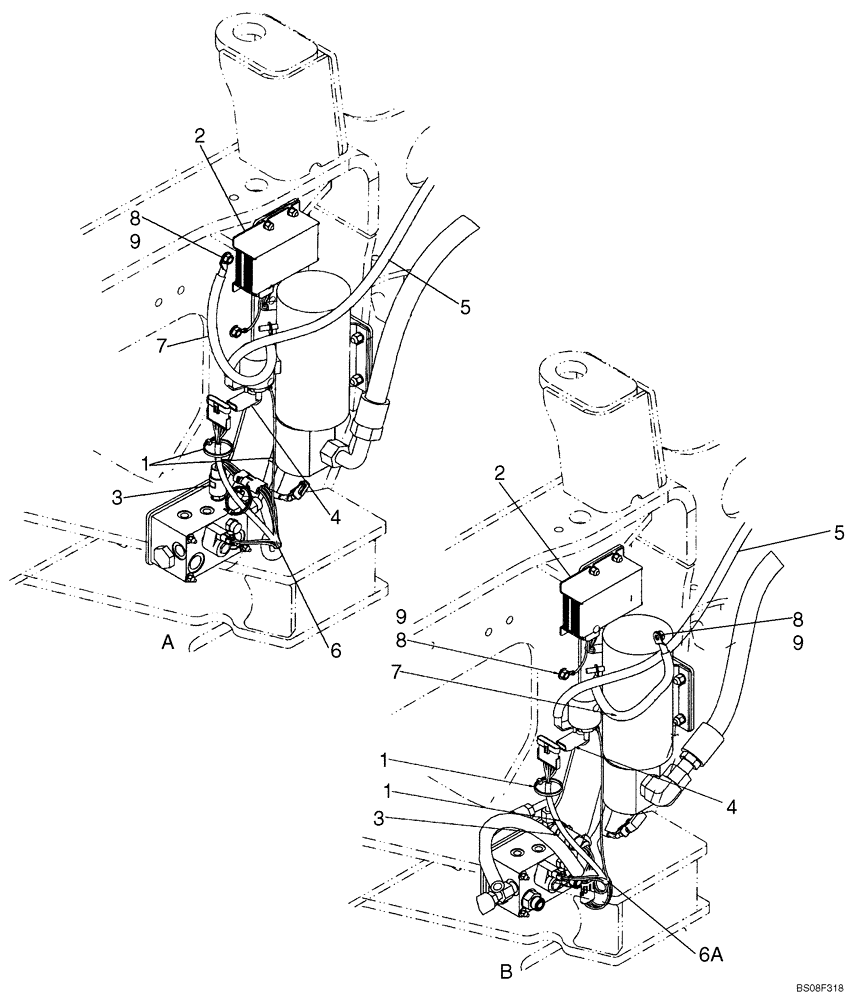 Схема запчастей Case 721E - (04-17) - ELECTRICAL - STEERING, AUXILIARY (04) - ELECTRICAL SYSTEMS