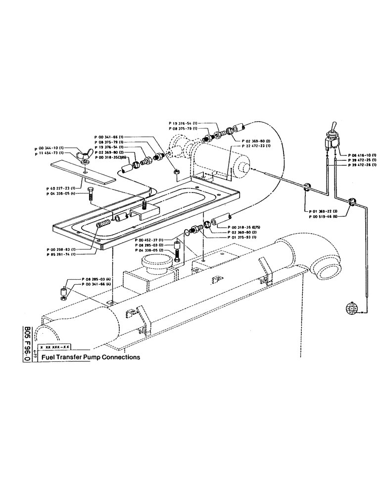 Схема запчастей Case 160CK - (17) - FUEL TRANSFER PUMP CONNECTIONS (02) - FUEL SYSTEM
